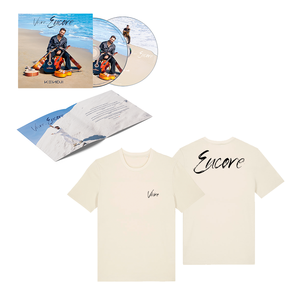 CD Exclusif "Vivre... Encore" + Tee-Shirt Beige