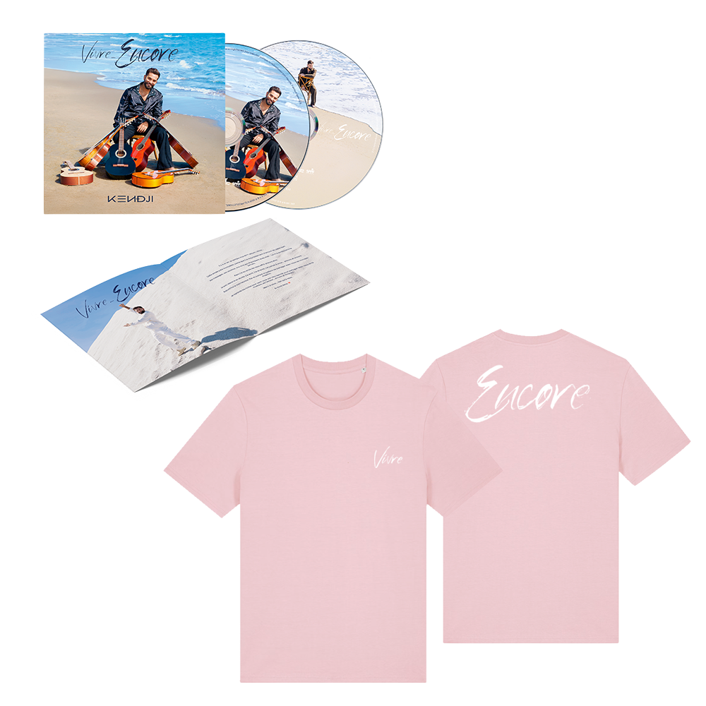 CD Exclusif "Vivre... Encore" + Tee-Shirt Rose