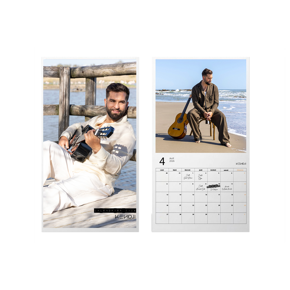 Calendrier à personnaliser avec planche de Stickers "Vivre... Encore"